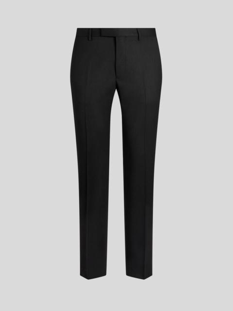 SLIM-FIT TROUSERS WITH SILK DETAILS