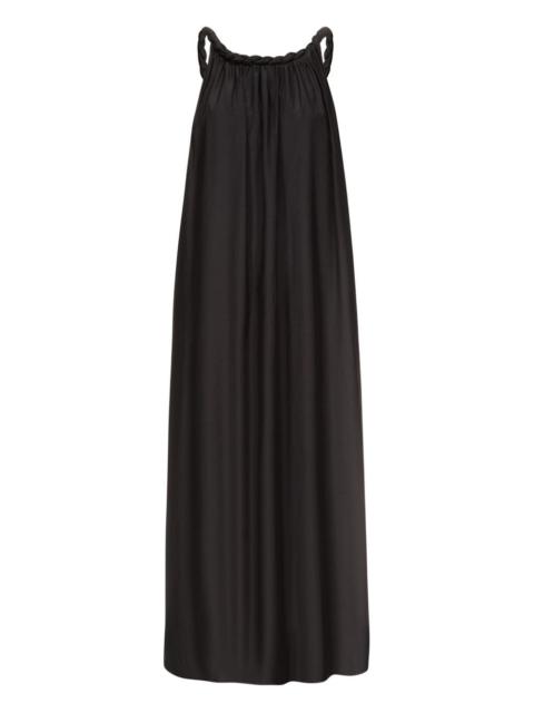 Kika twisted-neck maxi dress