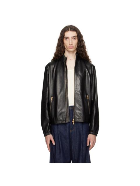 Black Plongé Leather Jacket