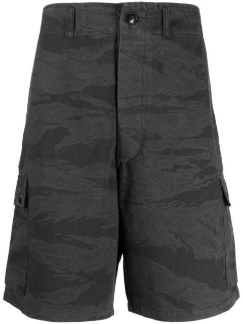 camouflage-print cargo shorts