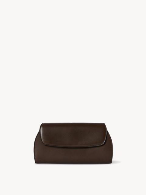 Curved Clutch in Leather