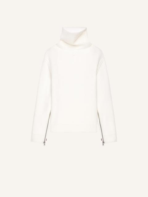 OVERSIZED MOCKNECK KNIT SWEATER