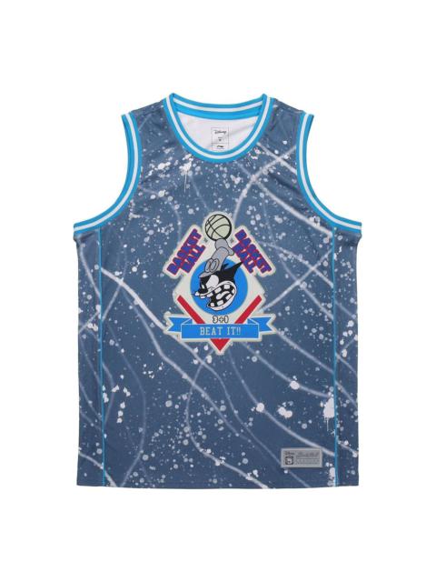 Li-Ning x Disney BadFive Basketball Jersey 'Blue' AAYQ105-1