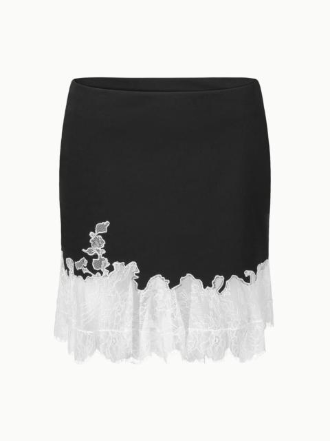 STAUD NADIA MINI SKIRT BLACK