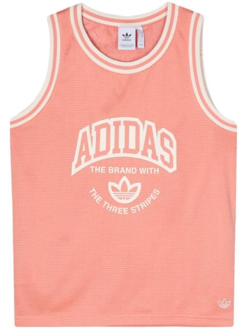logo-print tank top