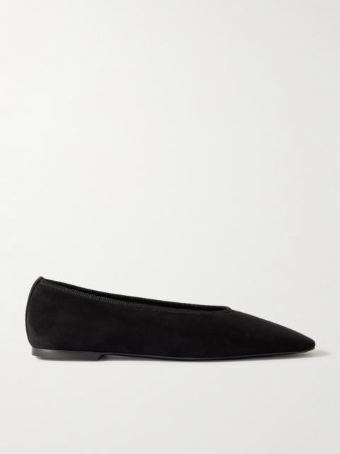 The Minimalist Suede Ballet Flats