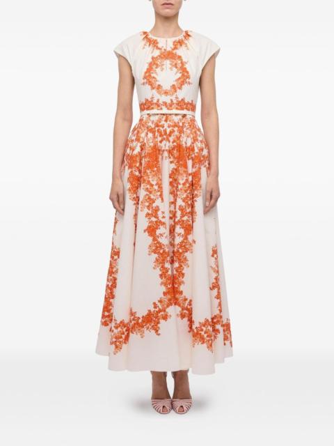 floral-print maxi dress