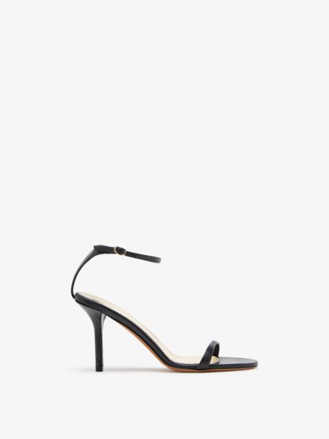 Slash Ankle Strap Sandals in Capretto Leather