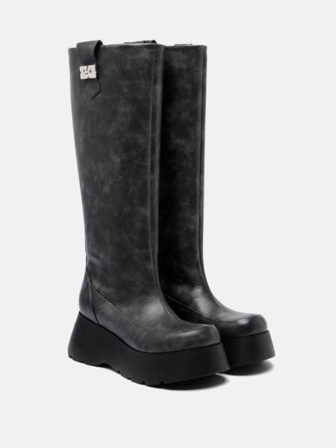 Kat platform knee-high boots
