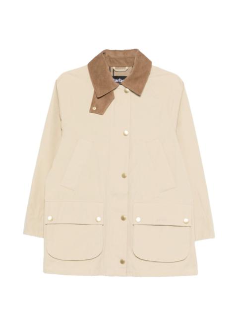 Glynis corduroy-collar coat