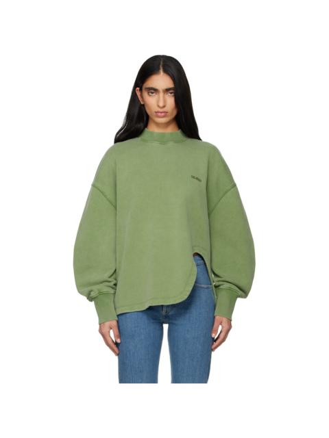 Green American Fleece Sweatshirt