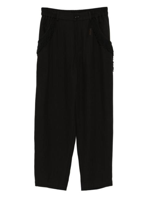 cotton tapered trousers