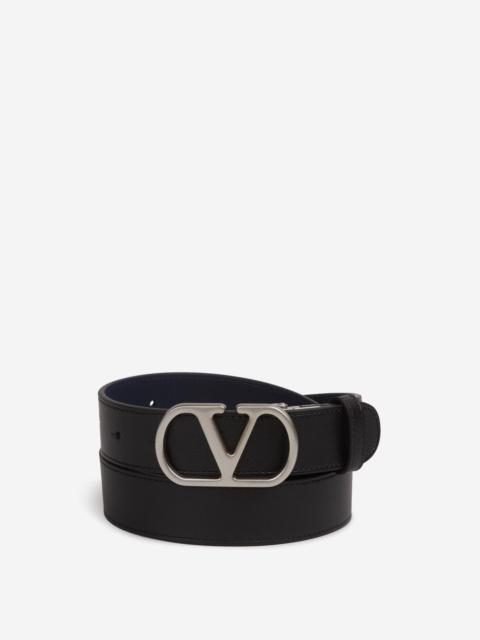 VLOGO LEATHER BELT