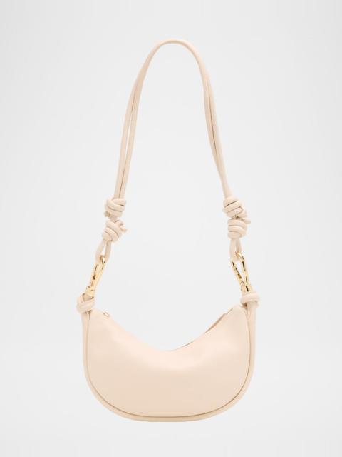 Avery Curved Leather Crossbody Bag
