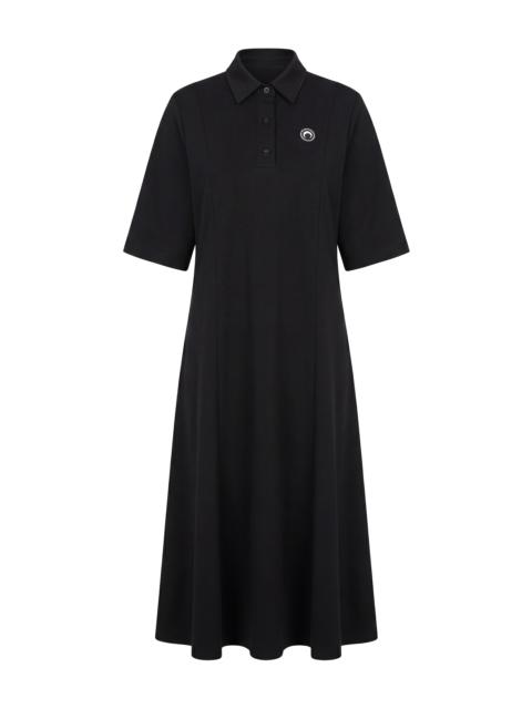MOON LOGO JERSEY POLO LONG DRESS