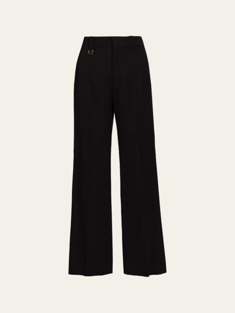 Tailored Stretch Wool Trousers