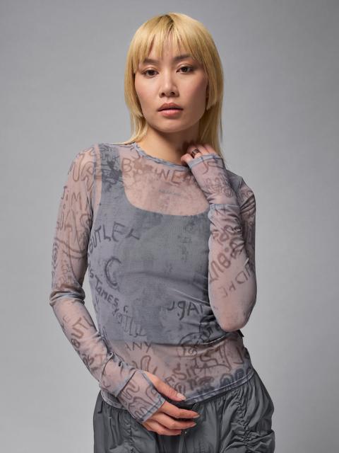 Air Jordan Women's Mesh Long-Sleeve Top