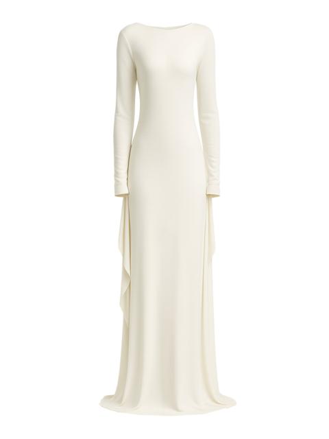 Anjelica Casablanca Lily Butterfly Sleeves Dress white