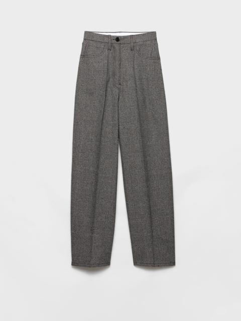 Prince of Wales check mouliné wool pants