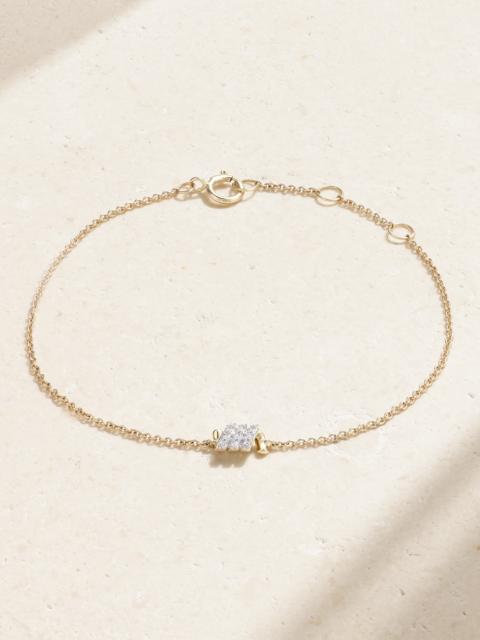 Twinkling Twine 10-karat Gold Diamond Bracelet