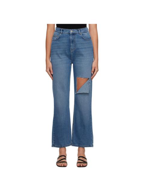 Blue Distressed Jeans