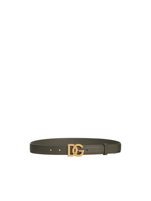 logo-buckle belt