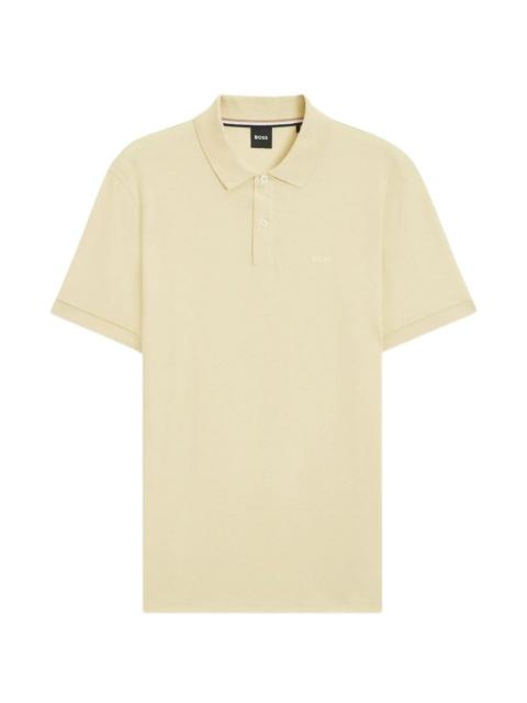 three-button short-sleeve polo shirt
