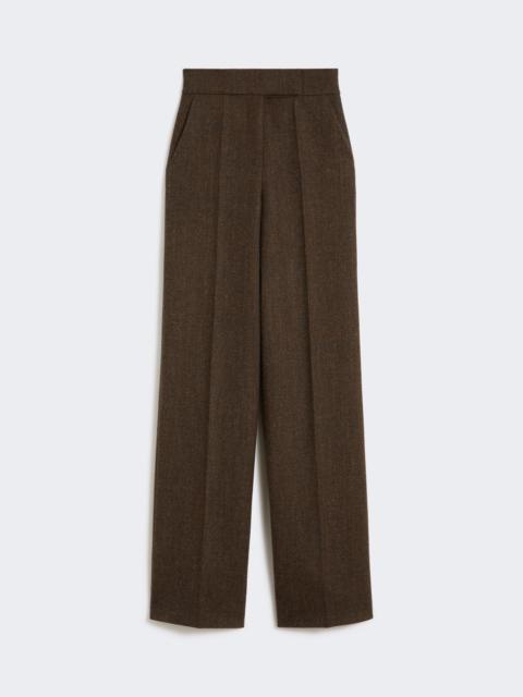 BILLY1234 Wool flannel wide-leg trousers