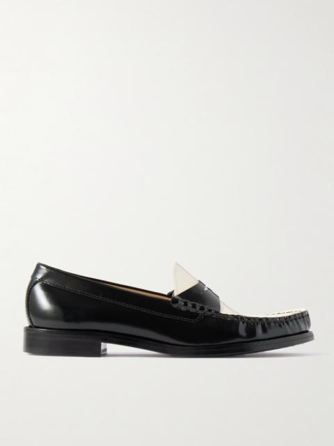 Lottie Two-tone Leather Loafers