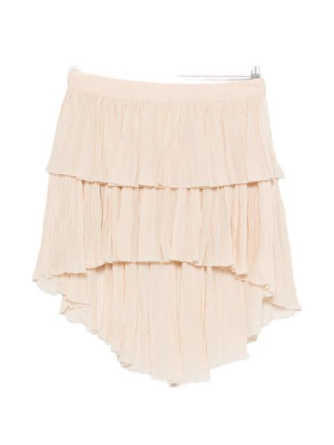 Blumarine Tiered Ruffled Mini Skirt