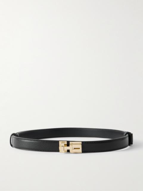 Textured-leather Belt