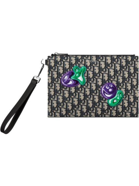 Dior x Kenny Scharf A5 Pouch Beige/Black