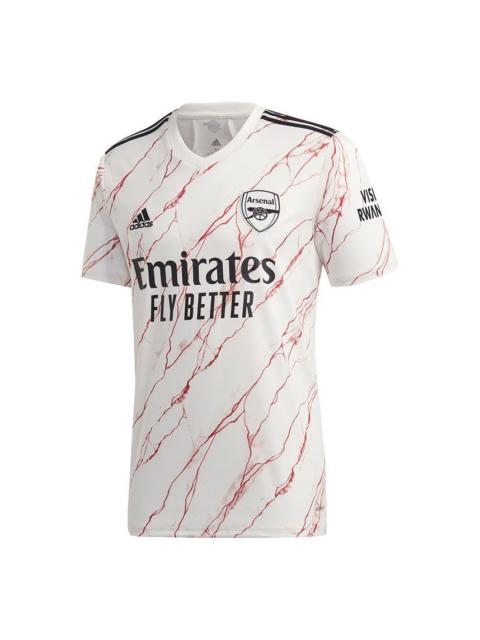 adidas Arsenal Away Fan Edition Casual Sports Jersey Short Sleeve White EH5815
