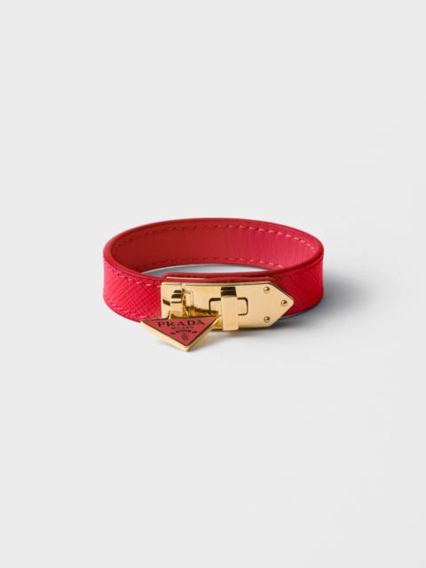 Saffiano leather bracelet