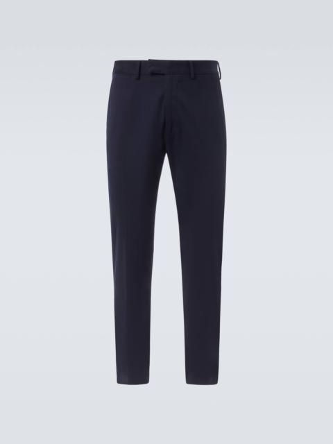 Cotton straight pants