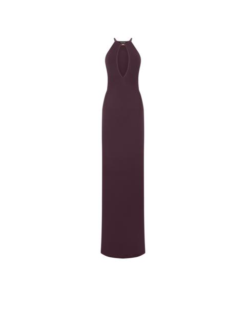HALTERNECK EVENING DRESS WITH CUT OUT