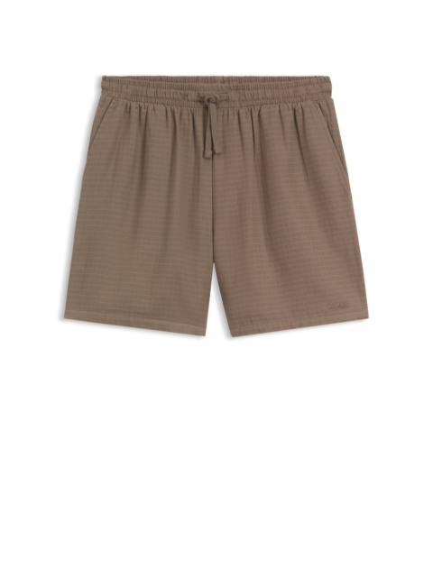 SWIM SHORTS IN COTTON MUSLIN