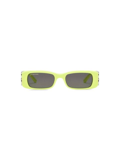 Women's Dynasty Rectangle Sunglasses in Yellow
