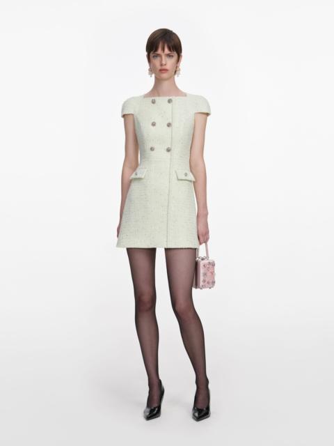 Lime Boucle Mini Dress