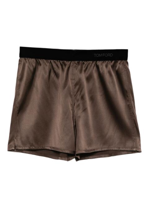 satin shorts