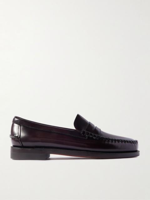 Classic Dan Leather Penny Loafers Burgundy