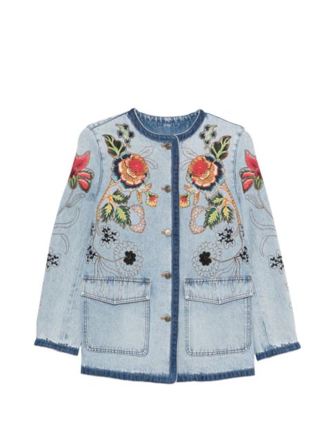 floral-embroidery jacket