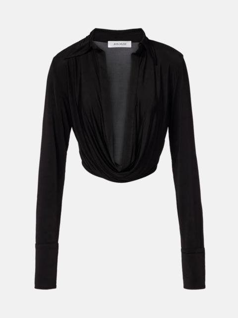 Freya draped crop top