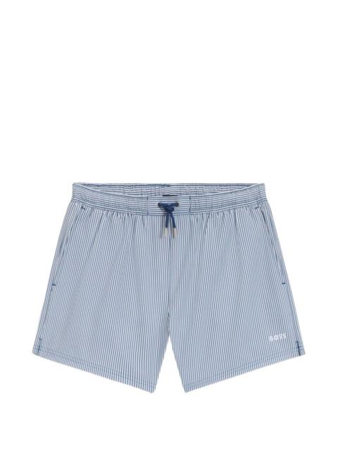 striped drawstring shorts