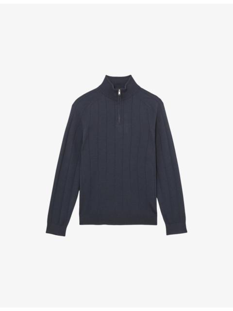 Findlay Funnel-Neck Wool Jumper