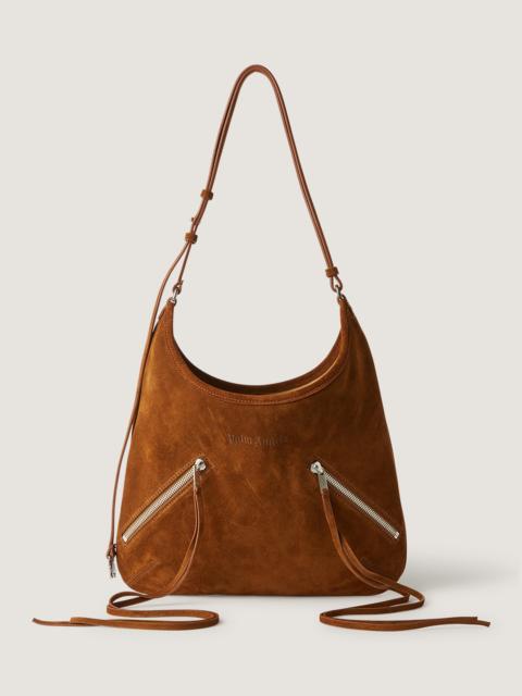Zip-Up Suede Maxi Bag