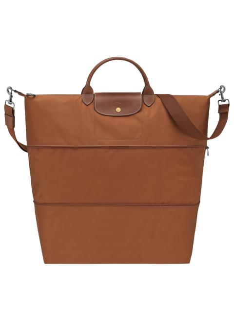 Le Pliage Original Travel bag expandable Cognac - Recycled canvas