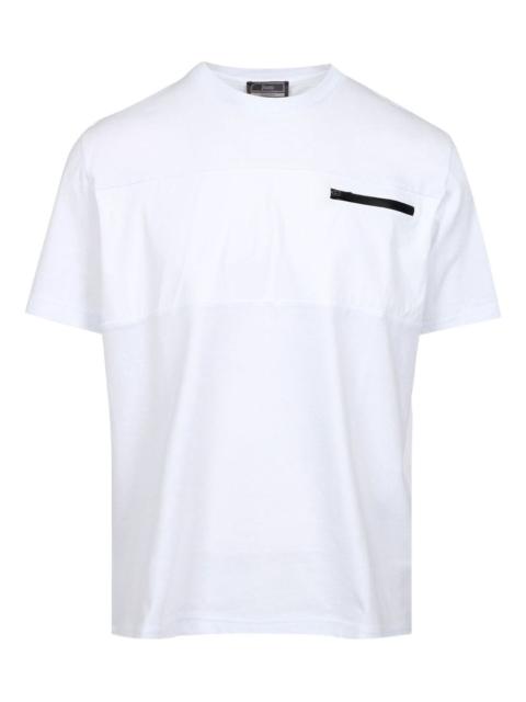 zip-pocket panelled T-shirt