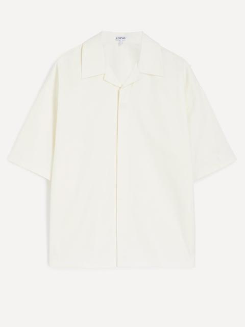 White Cotton Twill Shirt