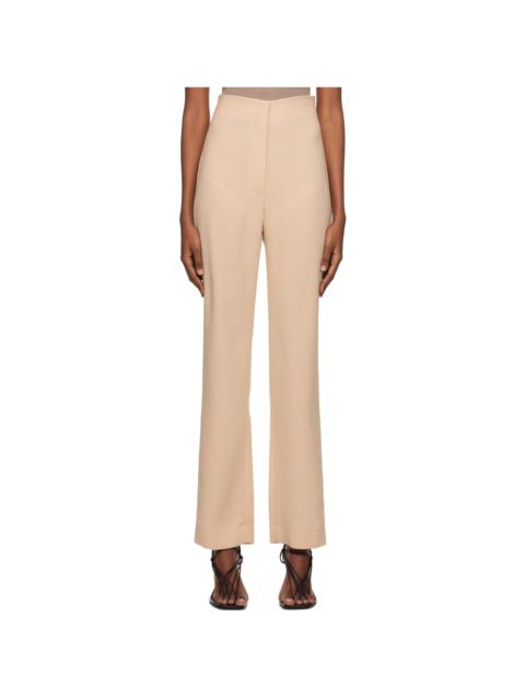 SSENSE Work Capsule – Beige Paneled Trousers
